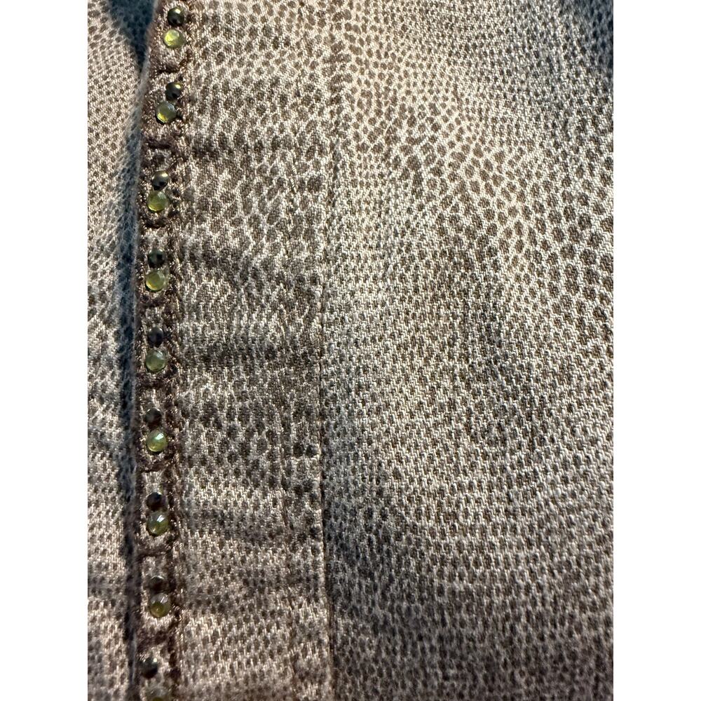 Chico's Platinum Peppie Python Jacket, Rhinestone… - image 9